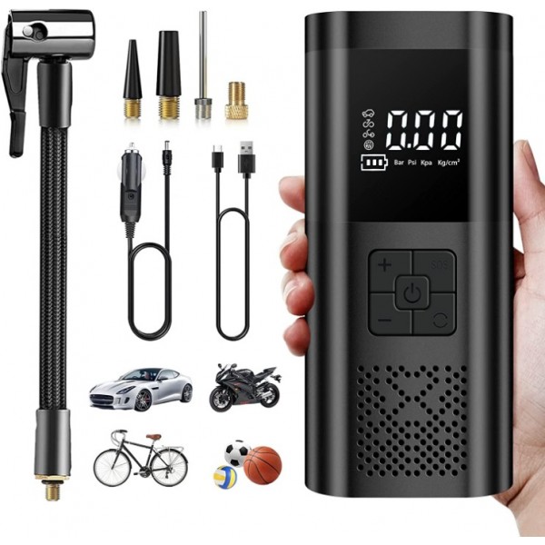 Electric Air Pump with 6000 mAh Battery