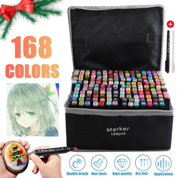 Filzstifte~ Set Marker Stifte 168Tlgfarben Marker Pen Stift Malstifte Zeichnen