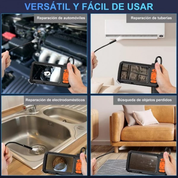 Industrial Endoscope Camera Borescope 1080p 4.3'' Hd 5m