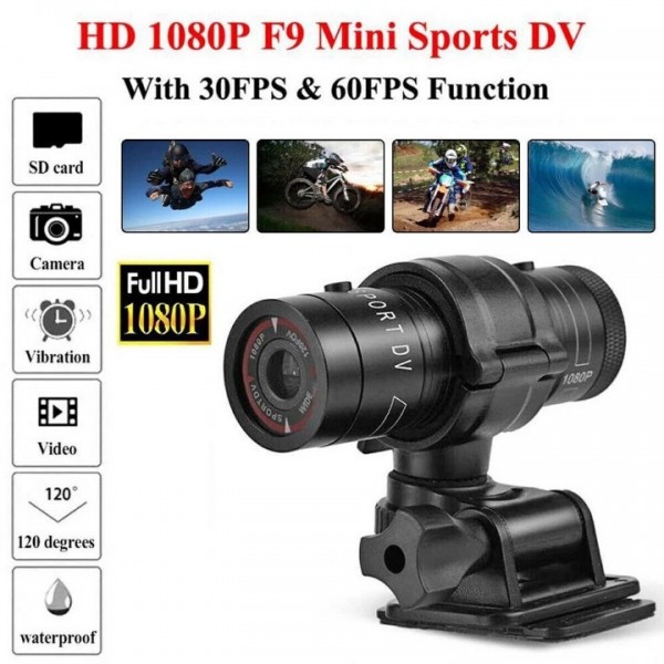 HD Wireless Helmet HandleBar Camera
