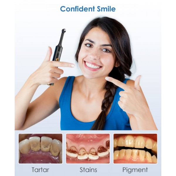 Tooth Polisher Rechargeable Plaque Remover for Teeth Whitening