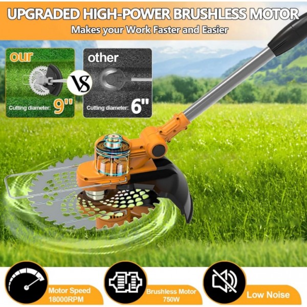 4 in 1 Electric Cordless Weed  Mover