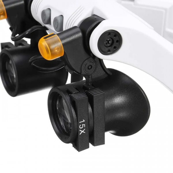 LED Magnifying Glasses with Adjustable 3x-25x Magnification for Precision Work