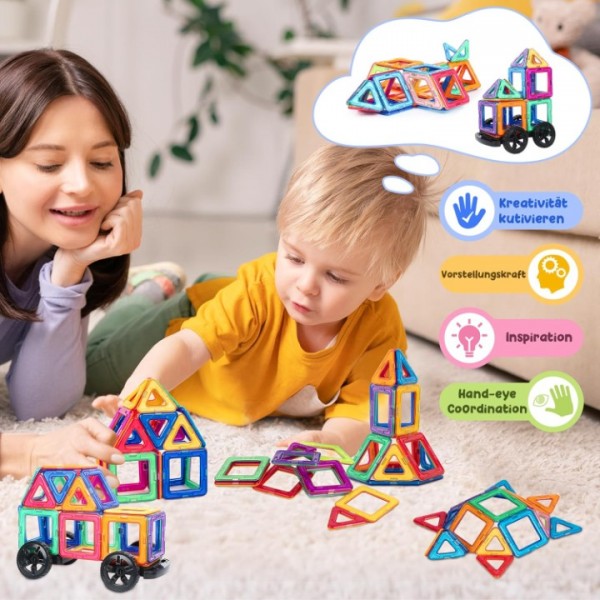 180stk Blocks Kinder Spielzeug Magnetic Building Magnetische Bausteine Blöcke DE