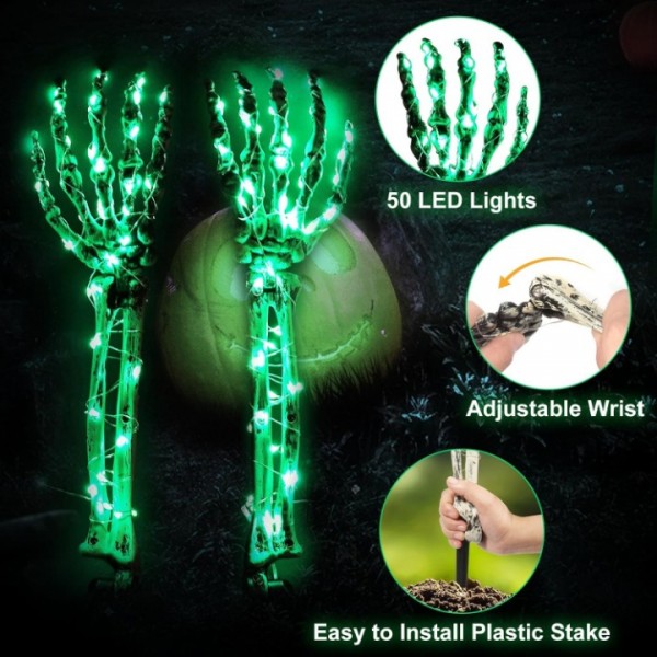 Halloween Skeleton Stakes Garden Decoration Creepy