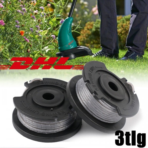 3x Ersatzspule Set Für BOSCH ART 23 26 SL 23-28 Rasentrimmer 4m*1.6 mm Ersatz