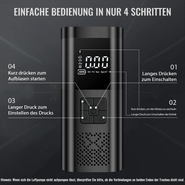 Electric Air Pump with 6000 mAh Battery