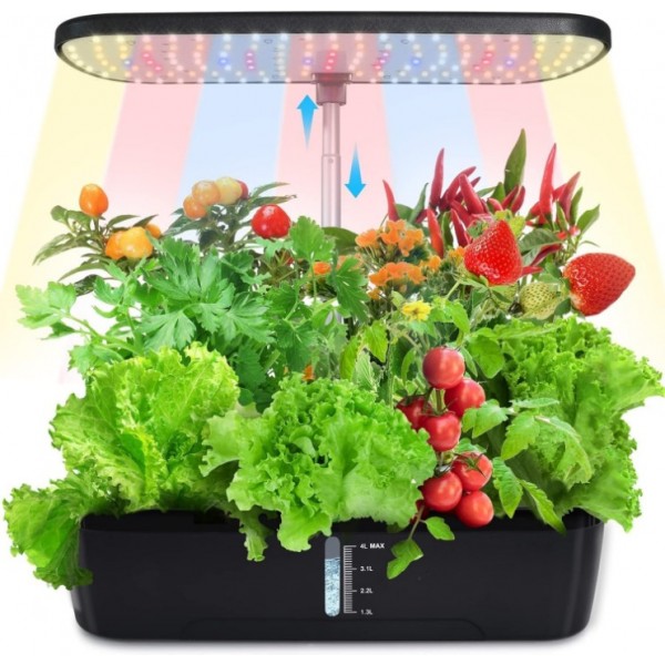 Indoor Hydroponic Growing System with LED Light