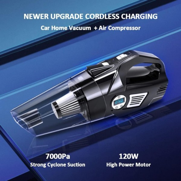 4-in-1 High Power Car Vacuum Cleaner 