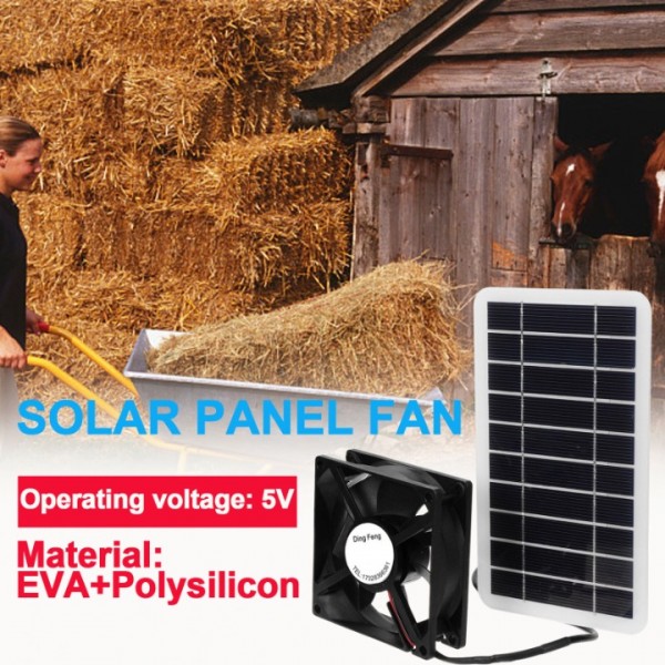 30W Solar Powered Exhaust Fan - Auto-On/Off Ventilation for Greenhouse, Chicken Coop & Attic (Weatherproof, 800CFM, No Wiring Needed)