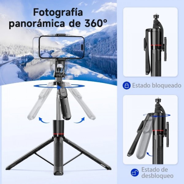 Extendable Selfie Stick Phone with Magnetic Remote