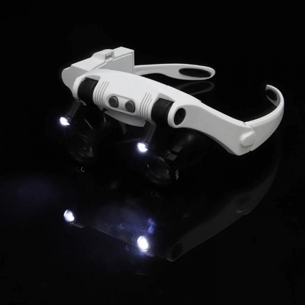 LED Magnifying Glasses with Adjustable 3x-25x Magnification for Precision Work