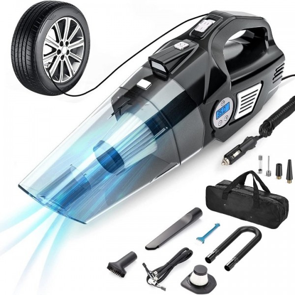 4-in-1 High Power Car Vacuum Cleaner 