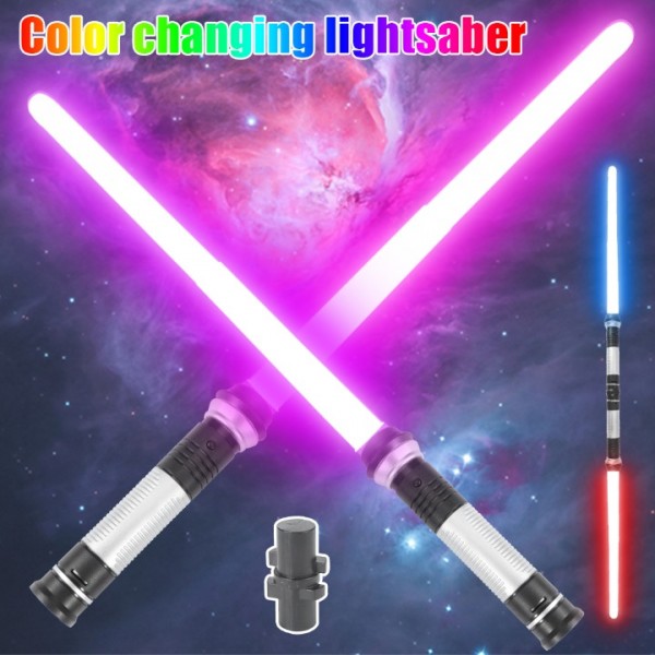 2pack Star-wars LED Lightsaber Saber Swords Flashing Light Toys with Sound Kids