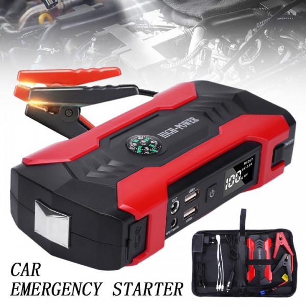 28000mAh Auto-Starthilfe 12V – Leistungsstarker Jump Starter für – Inkl. USB-Ladegerät, LED-Taschenlampe & Überlastschutz – Kompakt & Notfall-tauglich