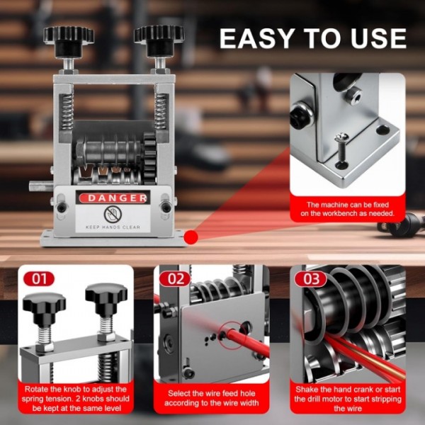 Wire Stripping Machine with 6 Channels