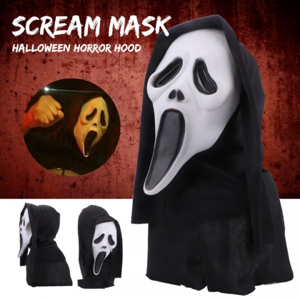 Realistic Latex Skull Mask for Halloween Horror Party Costume