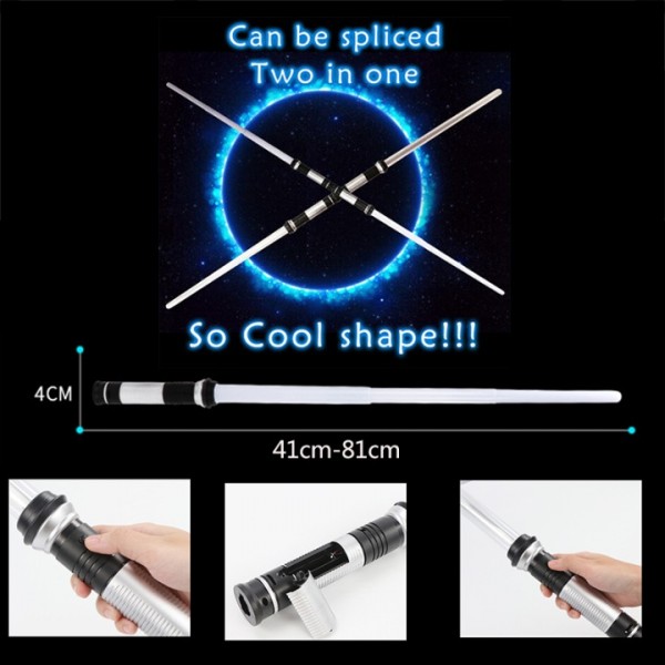 2pack Star-wars LED Lightsaber Saber Swords Flashing Light Toys with Sound Kids