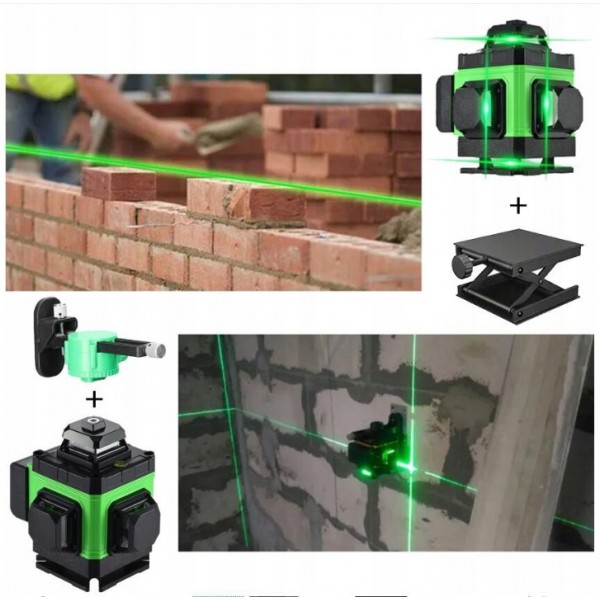 4D 16-Line High-Brightness Laser Level - Professional Floor-Projecting Model