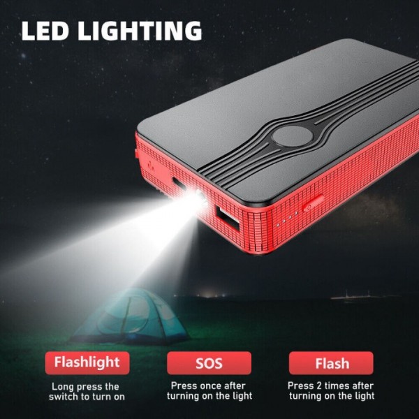 30000mAh Car Jump Starter Pack Booster Battery Charger Emergency Power Bank
