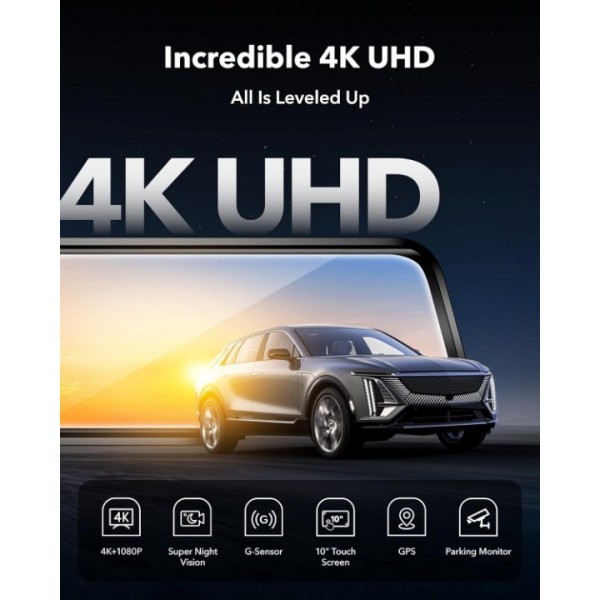 10-inch Dash Camera IPS Full Screen App Control