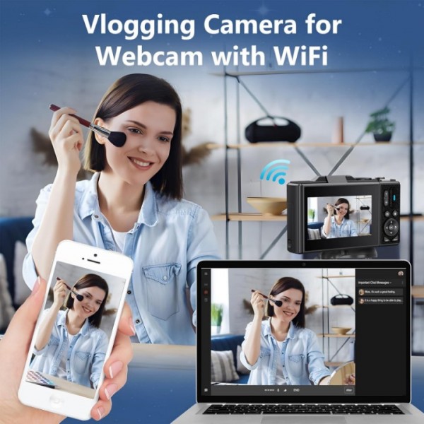 75MP Vlogging 5K Digital Camera 