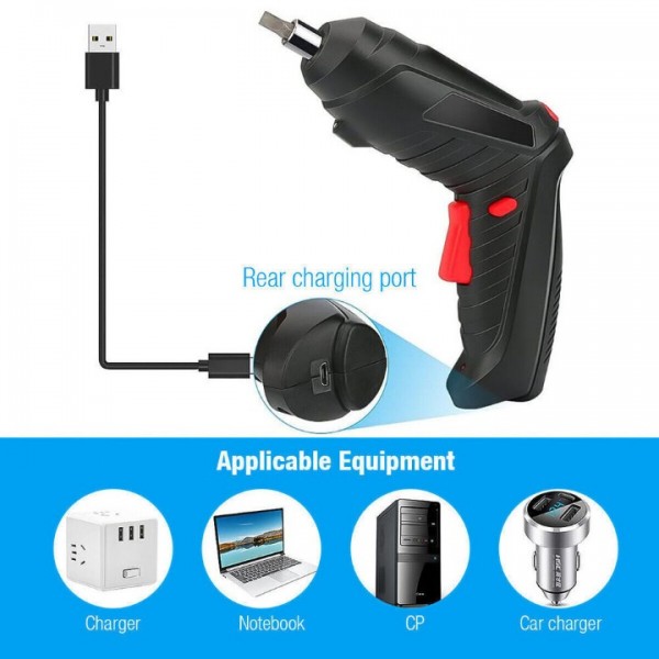 Electric Screwdriver Set Rechargeable Bits Tools